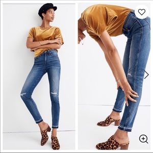 NWT Madewell 9” High Rise Skinny Jeans